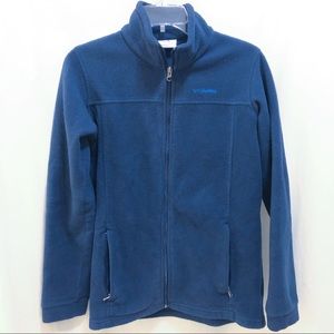 Columbia Navy Blue Youth XL zip-up fleece